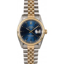 Top Replica Datejust Rolex Blue Dial 16013 JW0196